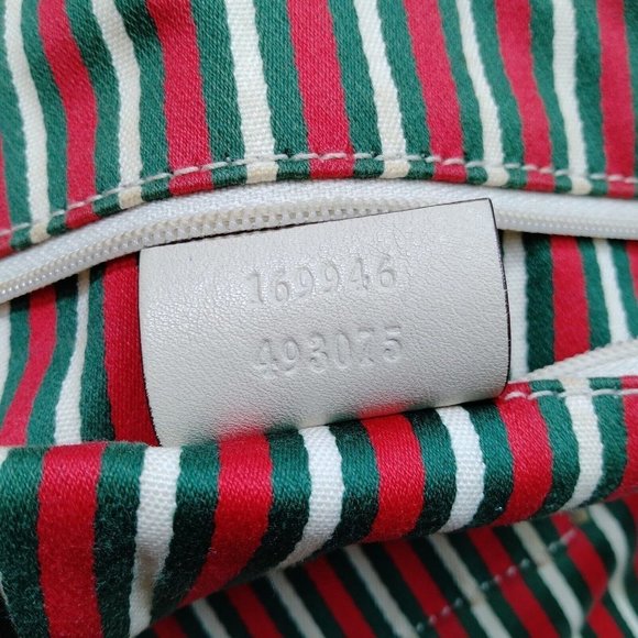 Authentic Gucci Shoulder Bag Brown Canvas Used GG Handbag Vintage​​ - Picture 12 of 14